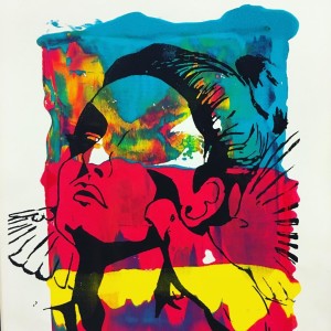 Enjoying the colorful Jackson Hole High School art on displayhellip